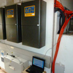 Power panel with inverters